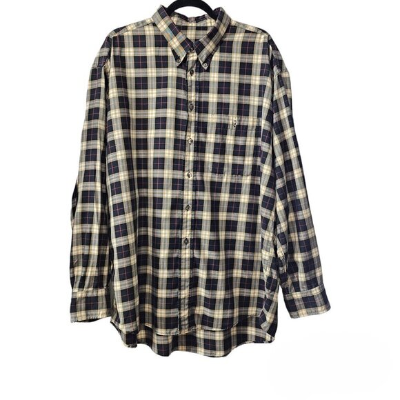 Burberry Long Sleeve Classic Plaid Nova Check Button Down Shirt - Picture 1 of 7